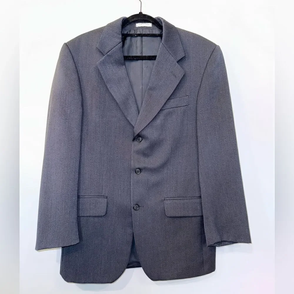 Yves Saint Laurent Vintage Men's Blue Blazer Size 40R